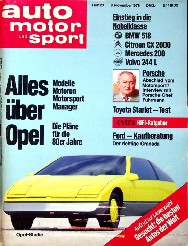 Deckblatt Auto Motor und Sport (23/1978)